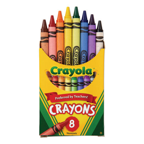 Crayola Crayons, School Supplies, Classic Colors, 8 Pcs