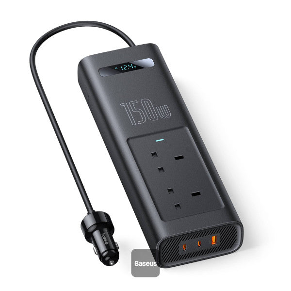 محول باسياس باور إنفرتر 150W (220V المملكة المتحدة) باللون الأسود