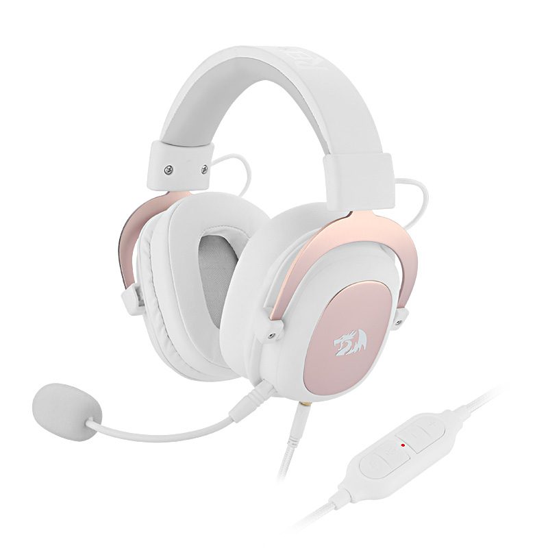Redragon ZEUS 2 white, Wired headset, w/ adapter