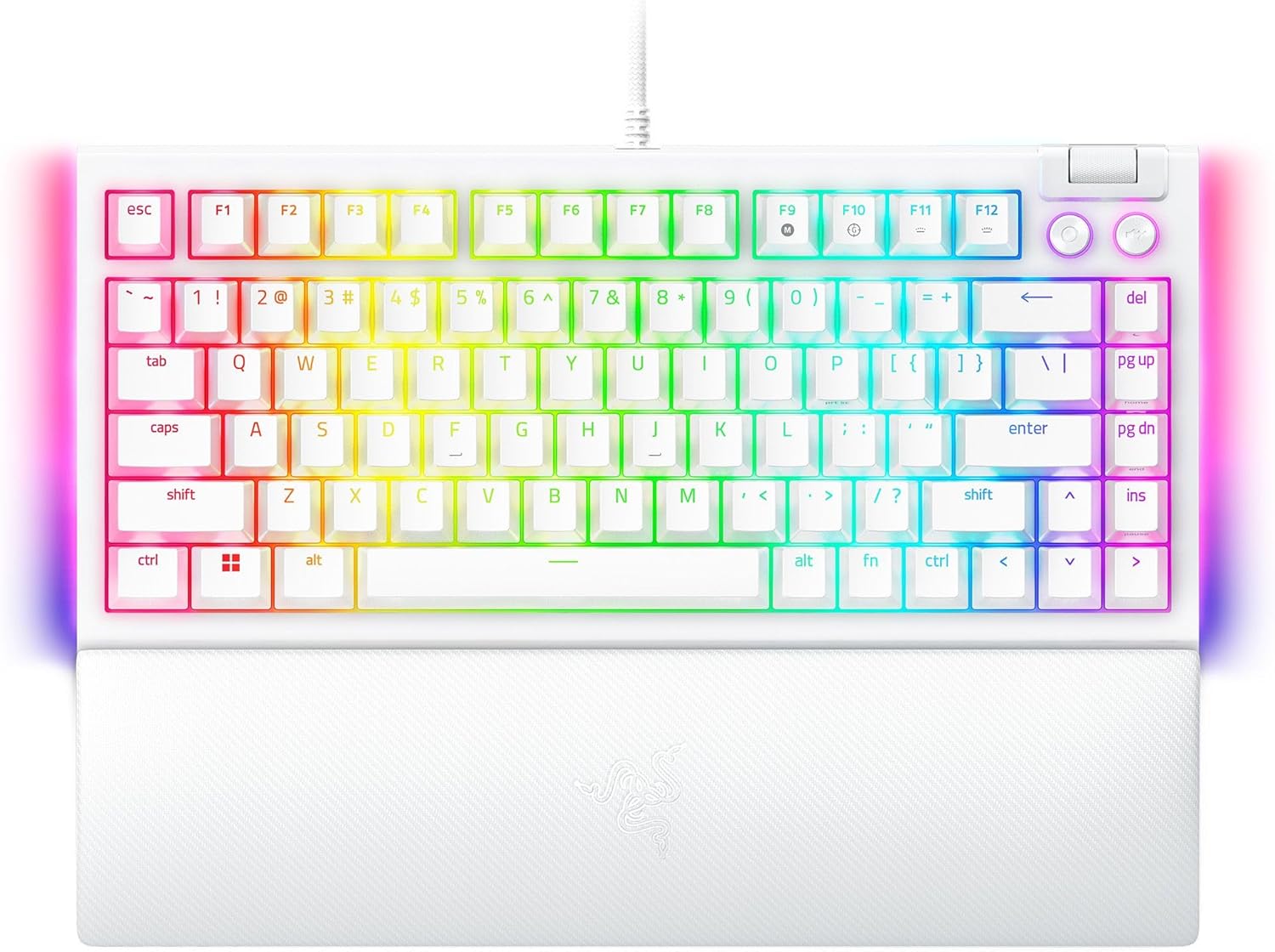 BlackWidow V4 75% - White Ed. - US Layou