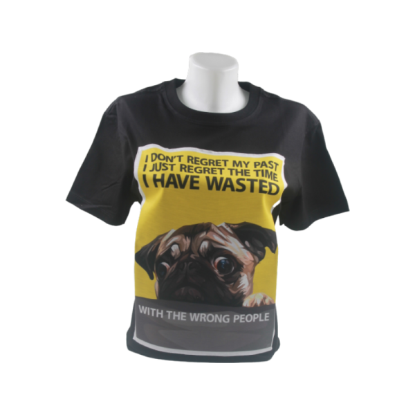 Famous Pop Art Doggie Regret Black Smal