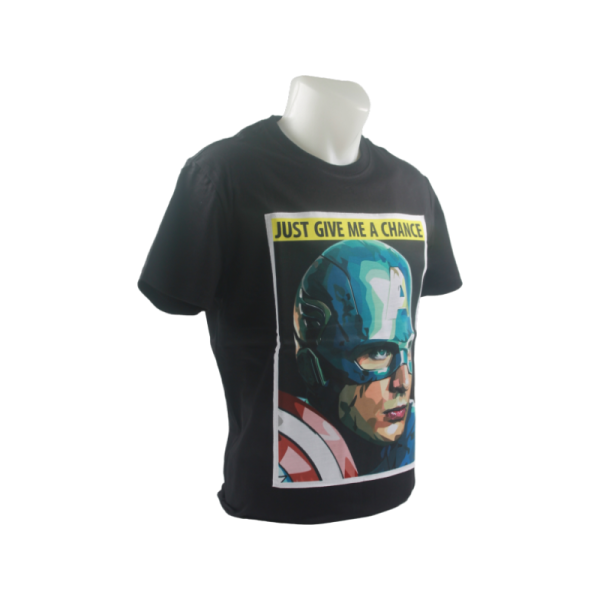 Famous Pop Art Captain America Ver3 Black Large