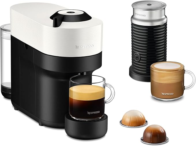 Nespresso VL Pop White + Aerocina Bundle