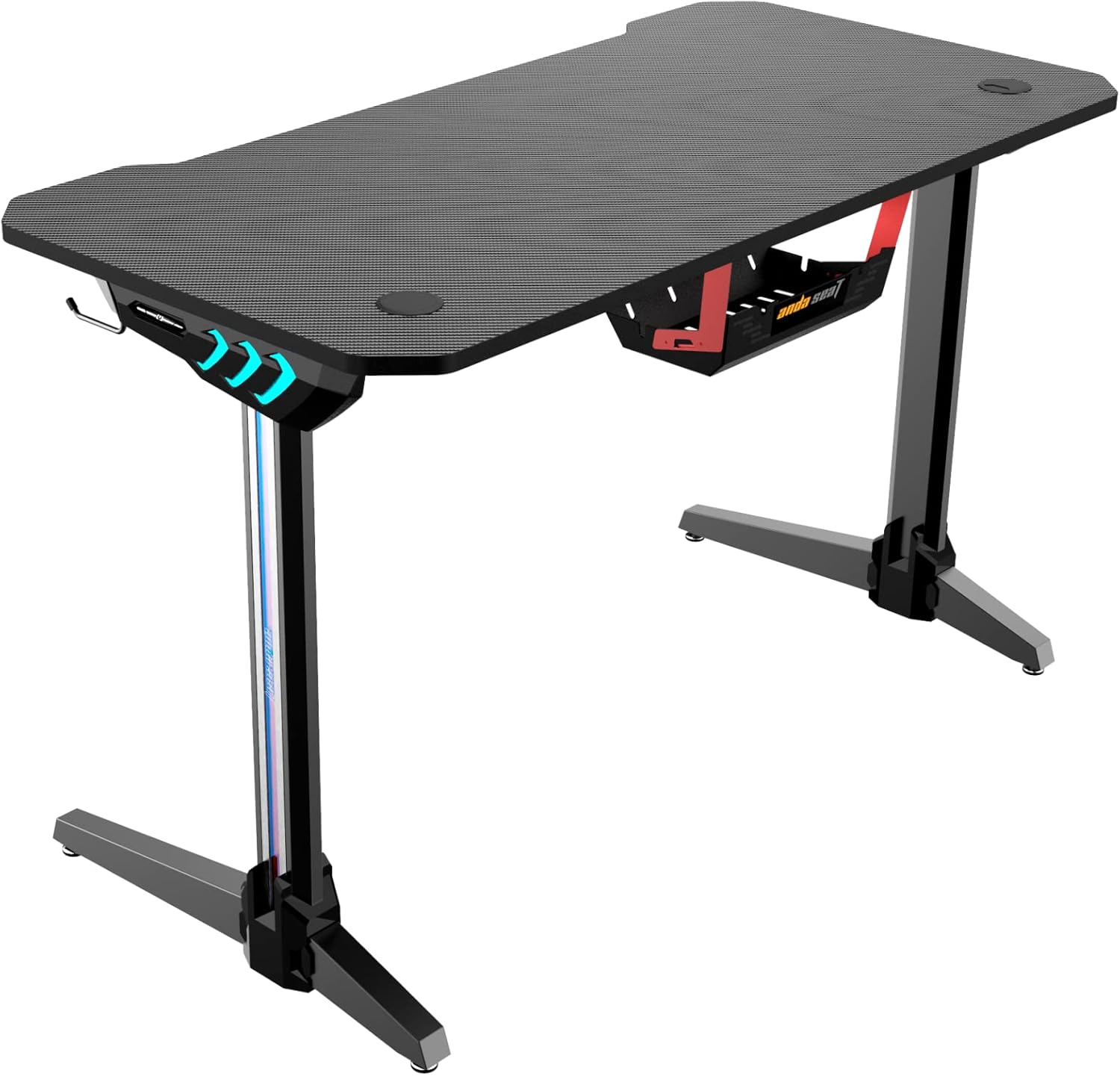 Anda Seat Masks 2 RGB LED Lightening Gaming Desk - Black