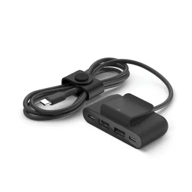 بيلكين - تمديد طاقة 30W - 4 منافذ (2 USB-C 2 USB-A) USB-C - 2م - أسود