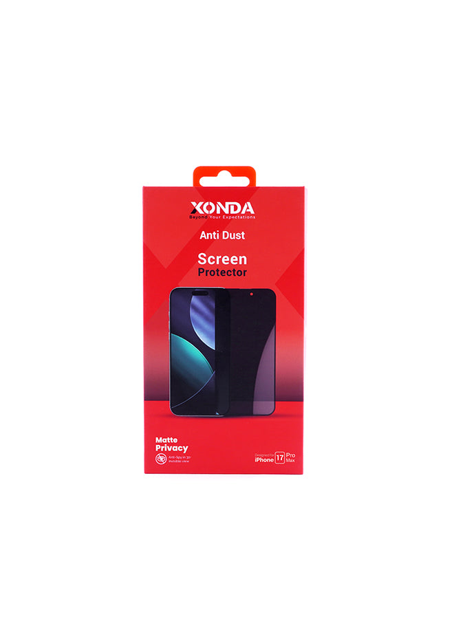 Xonda Iphone 17 ProMax Screen Protector Privacy Matte