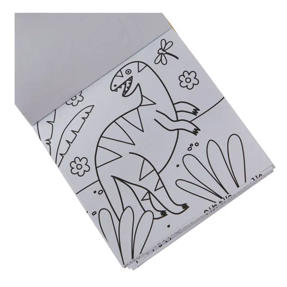 Ooly Carry Along Crayon & Coloring Book Kit Dinoland