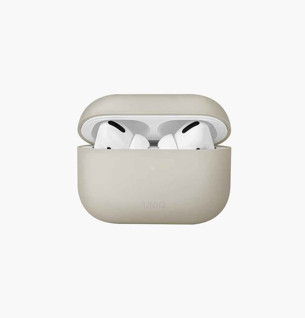 UNIQ LINO HYBRID LIQUID SILICON AIRPODS PRO CASE - BEIGEIVORY