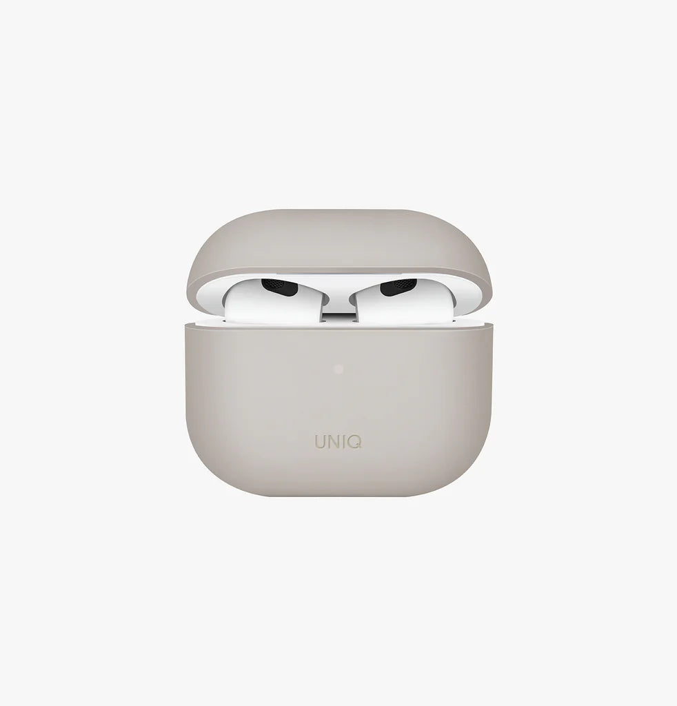 UNIQ LINO HYBRID LIQUID SILICON AIRPODS 3RD GEN CASE - BEIGE IVORY