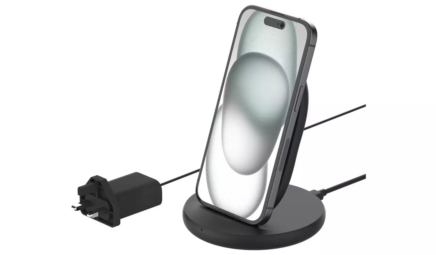 BELKIN W.CHARGING STAND 15W QC 3.0 24W WL.CHARGER - BLACK