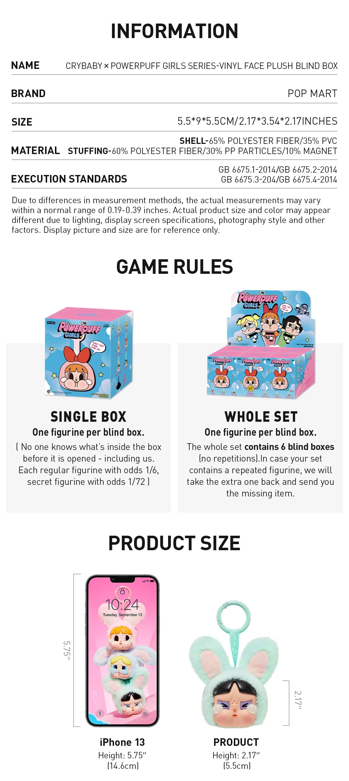 CRYBABY x Powerpuff Girls Series Figures