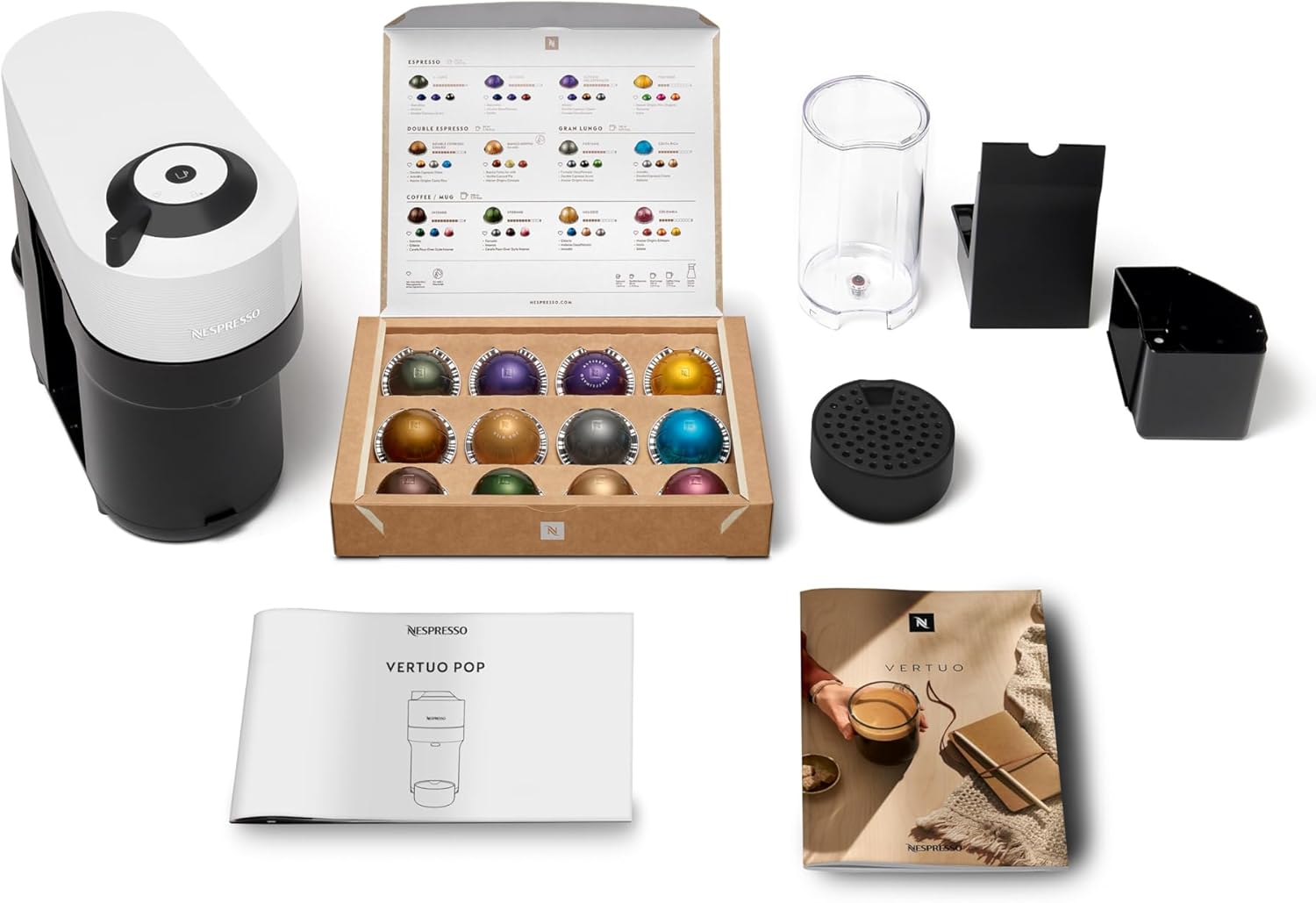 Nespresso VL Pop White + Aerocina Bundle