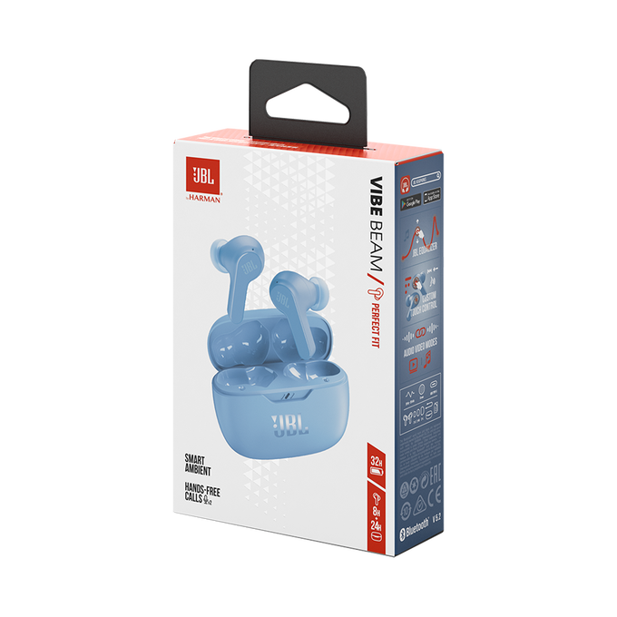 JBL Wave Beam In-Ear Wireless Earphones Blue