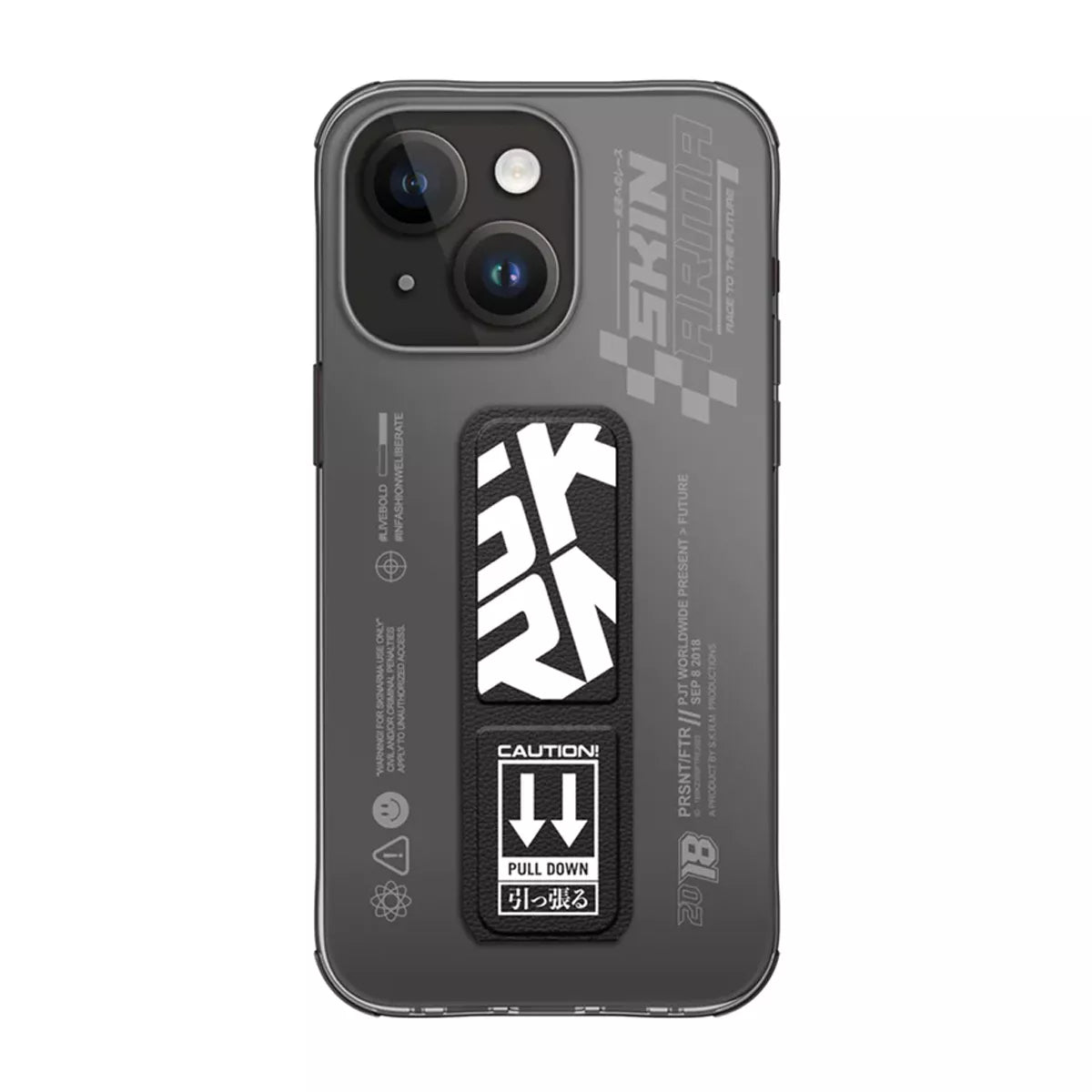 SKINARMA IPHONE 15 6.1 APEX (GRIP-STAND) BLACK