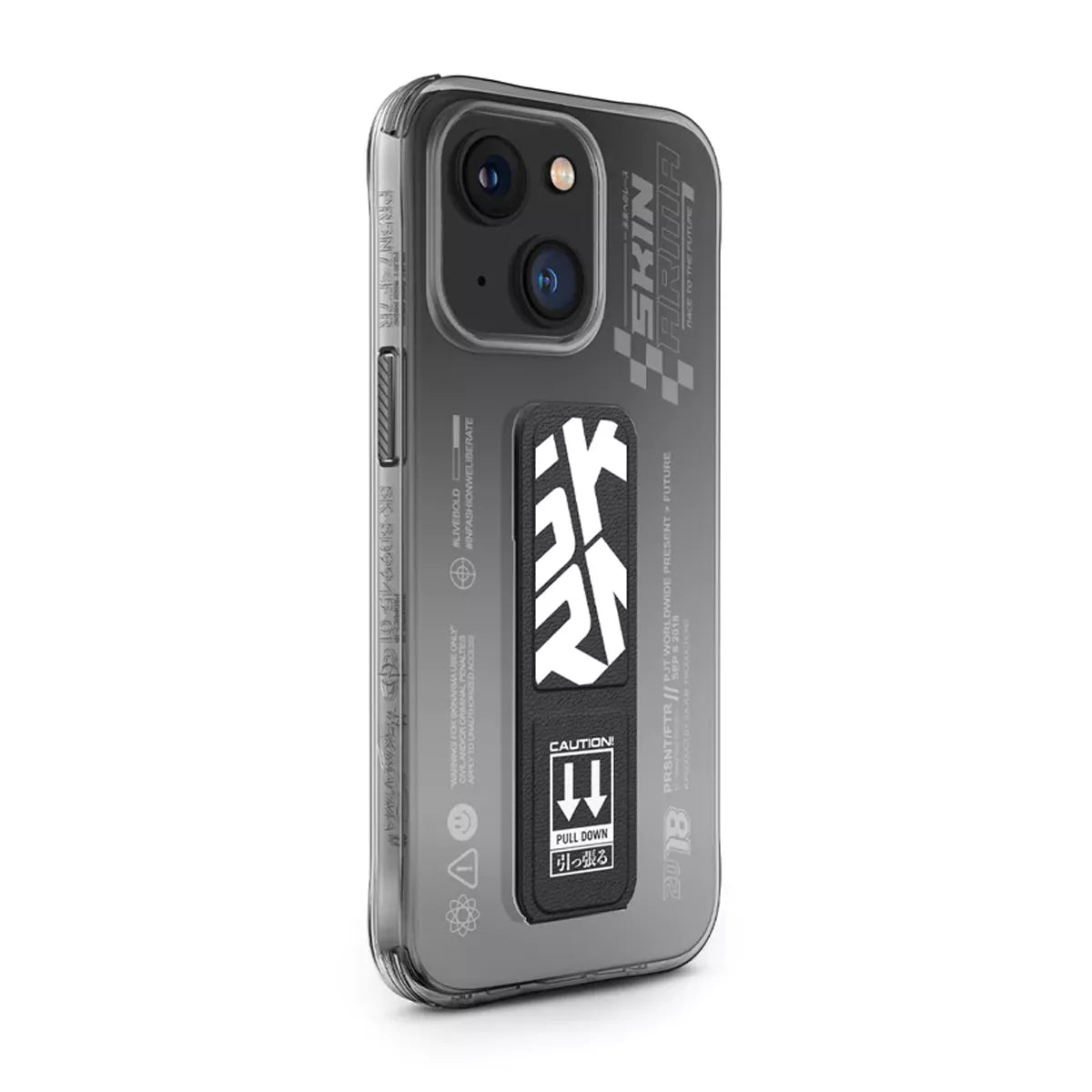 SKINARMA IPHONE 15 6.1 APEX (GRIP-STAND) BLACK