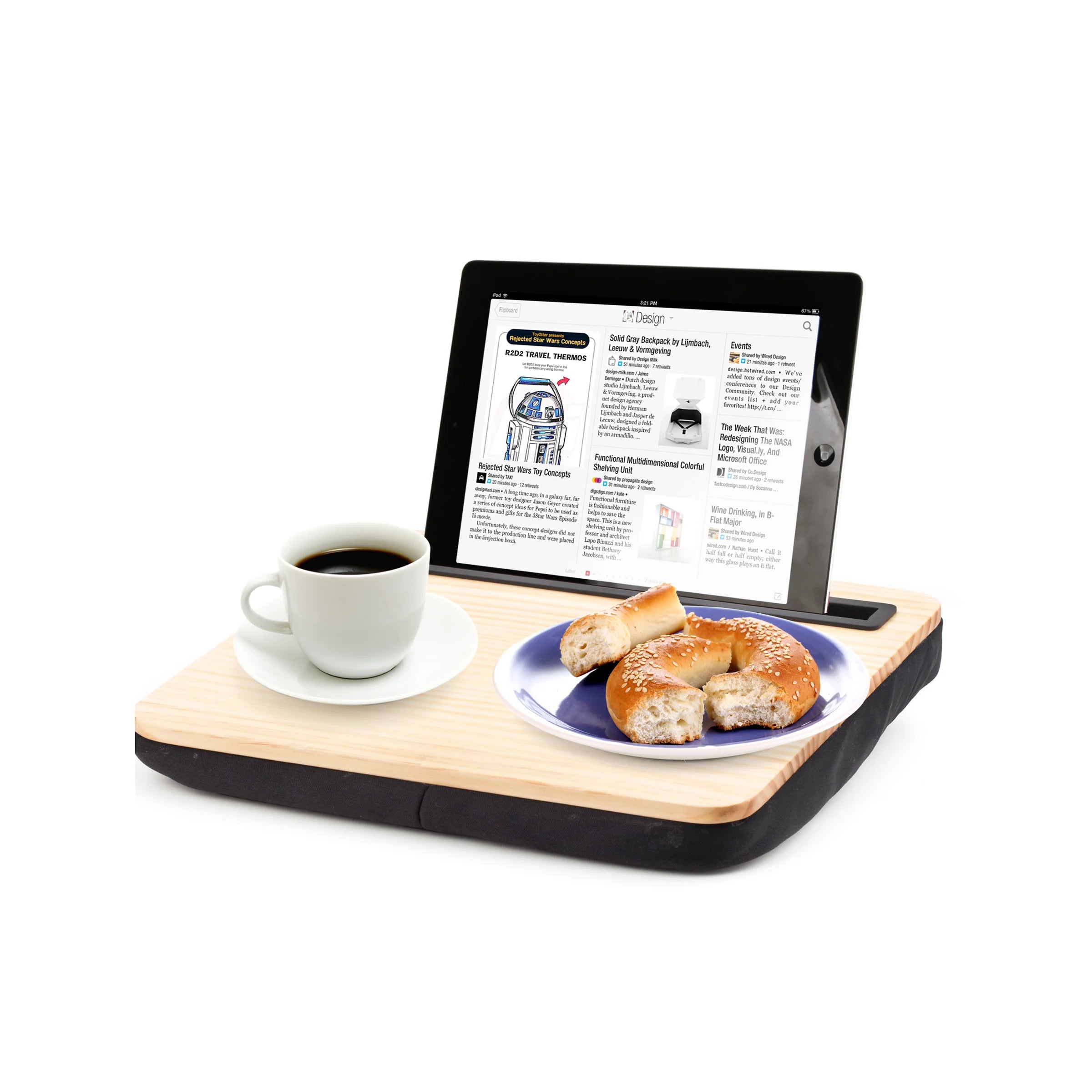 Kikkerland Ibed Lap Desk Wood