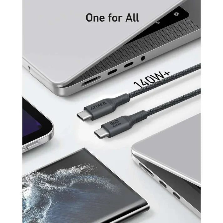 أنكر 544 كابل USB-C إلى USB-C (من نايلون حيوي 3 قدم) B2B