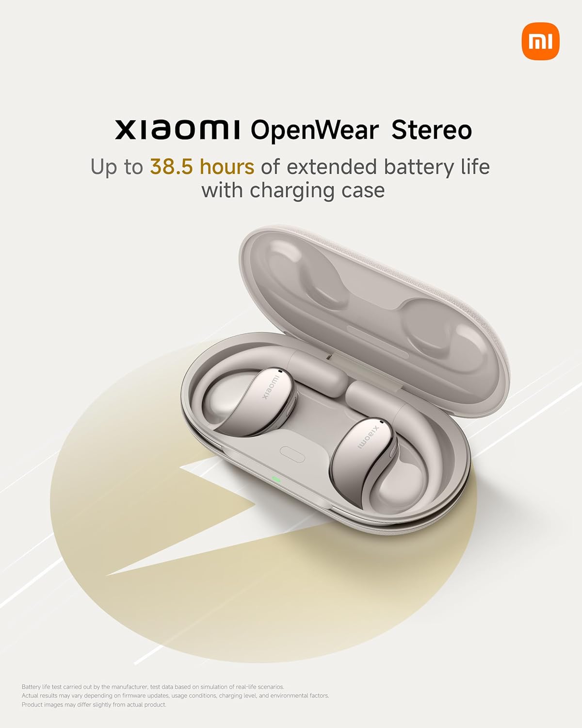 سماعات أذن ستيريو OpenWear من Xiaomi BHR8473GL - باللون البيج الرملي