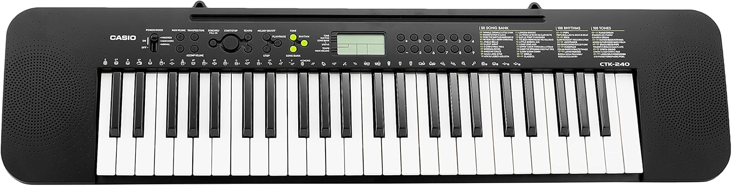 Casio CTK-240 Digital Keyboard 49 Keys- Black