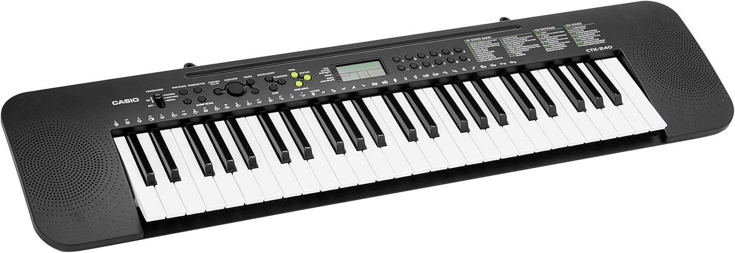 Casio CTK-240 Digital Keyboard 49 Keys- Black
