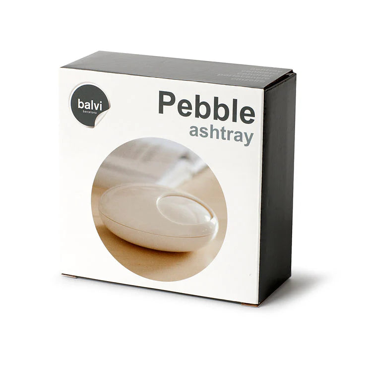Balvi Ashtray Pebble White Melamine