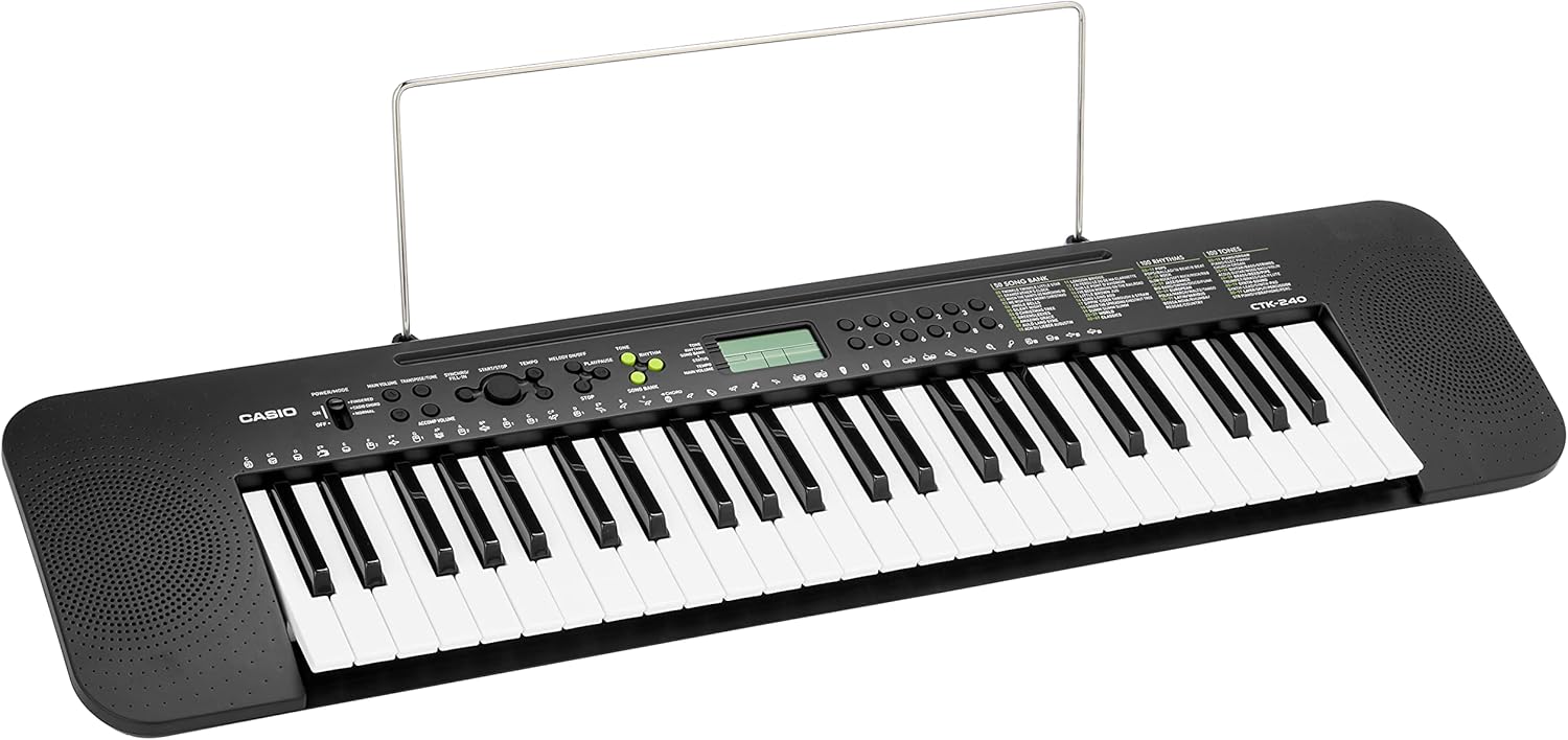 Casio CTK-240 Digital Keyboard 49 Keys- Black