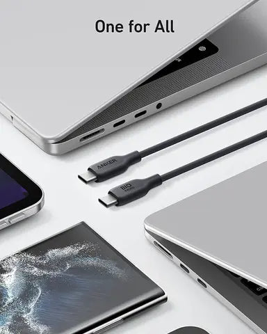 أنكر 542 كابل USB-C إلى USB-C (من مواد حيوية 6 قدم) أبيض