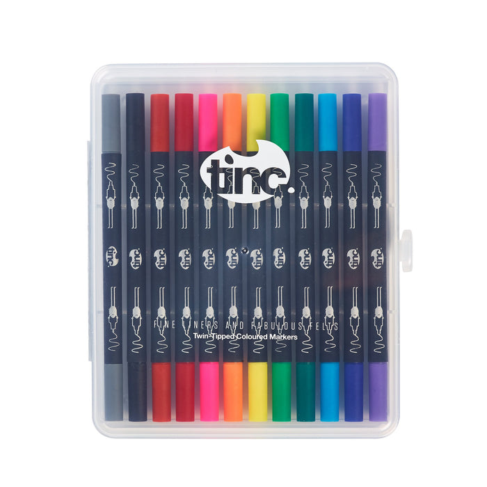 Tinc Multi Color Fine Line Fab Felt Markers