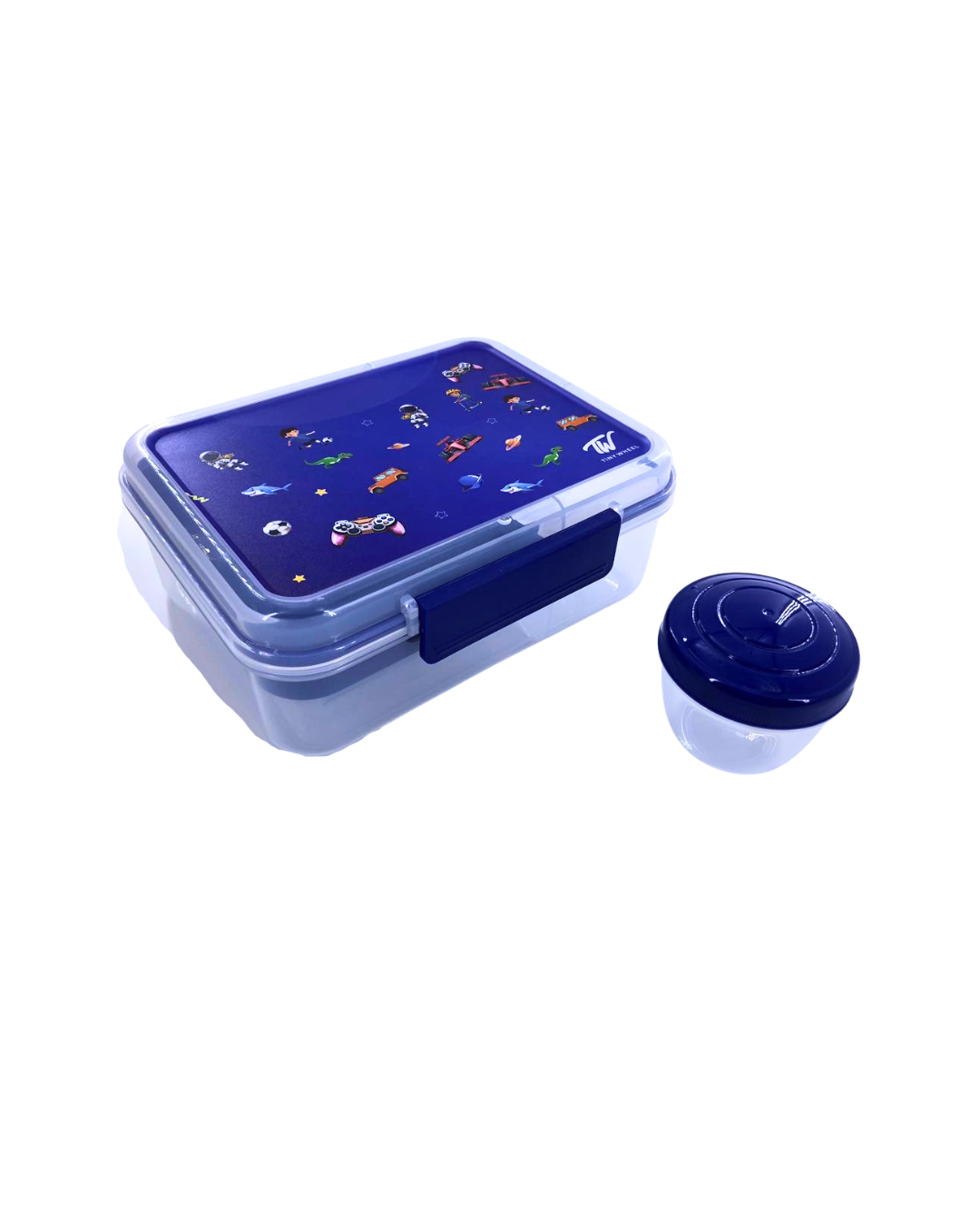 Double layer lunch box with sauce cup
Pink Square