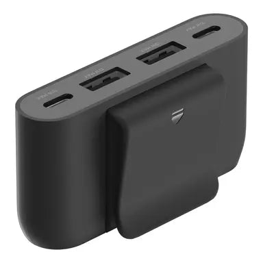 بيلكين - تمديد طاقة 30W - 4 منافذ (2 USB-C 2 USB-A) USB-C - 2م - أسود