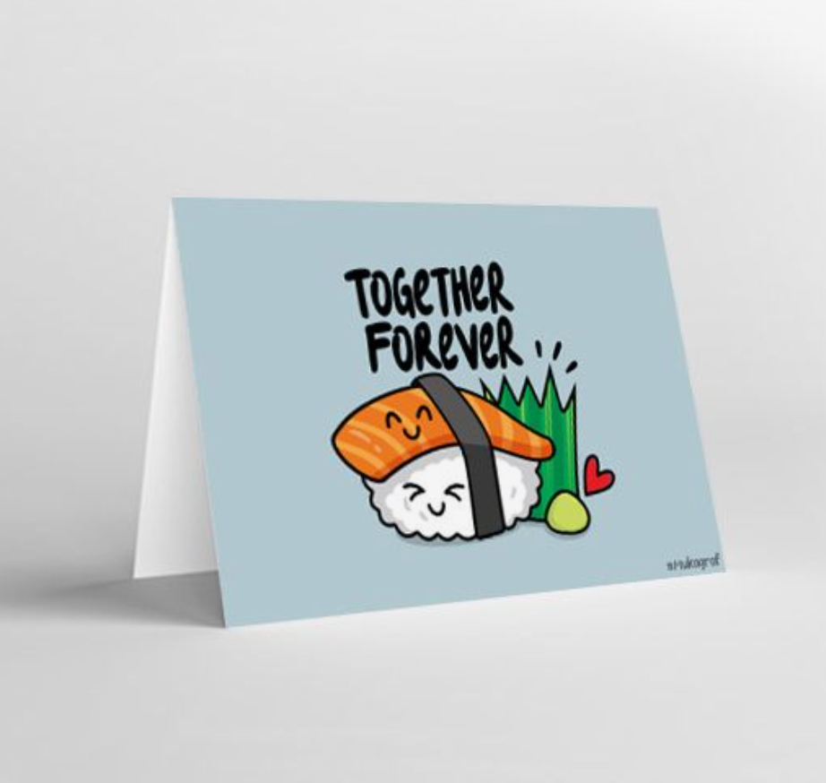 Mukagraf Together Forever Std Greeting Cards