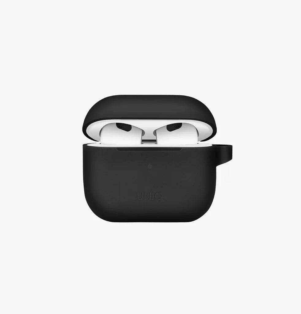 UNIQ VENCER AIRPODS 3RD GEN SILICONE HANG CASE - CHARCOAL DARK GREY