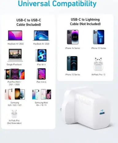 شاحن أنكر 312 (30W) أسود