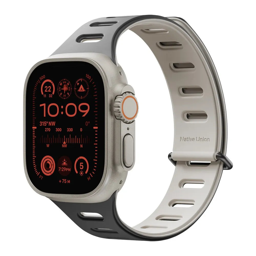 Native Union Apple Watch Active Magnetic Band 42 44 45 49Mm Black Sandstone