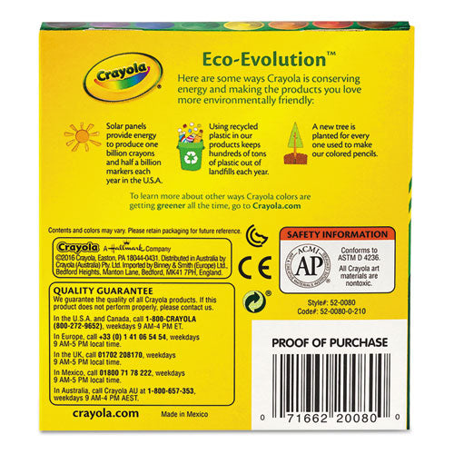 Crayola Large Crayons, Tuck Box, 8 Colors