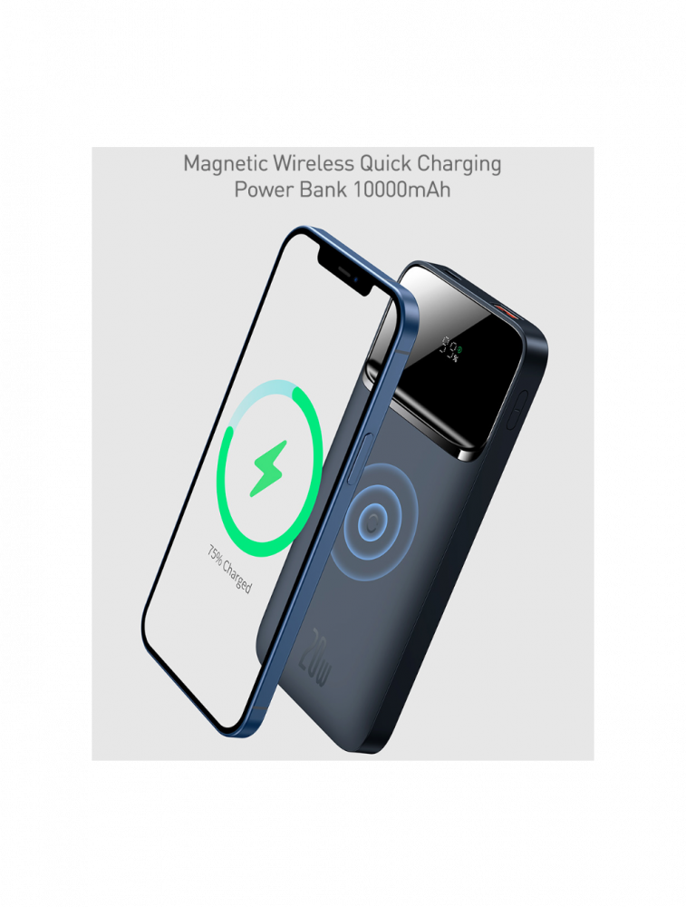 Baseus Magnetic wireless quick charging power bank 10K BLU