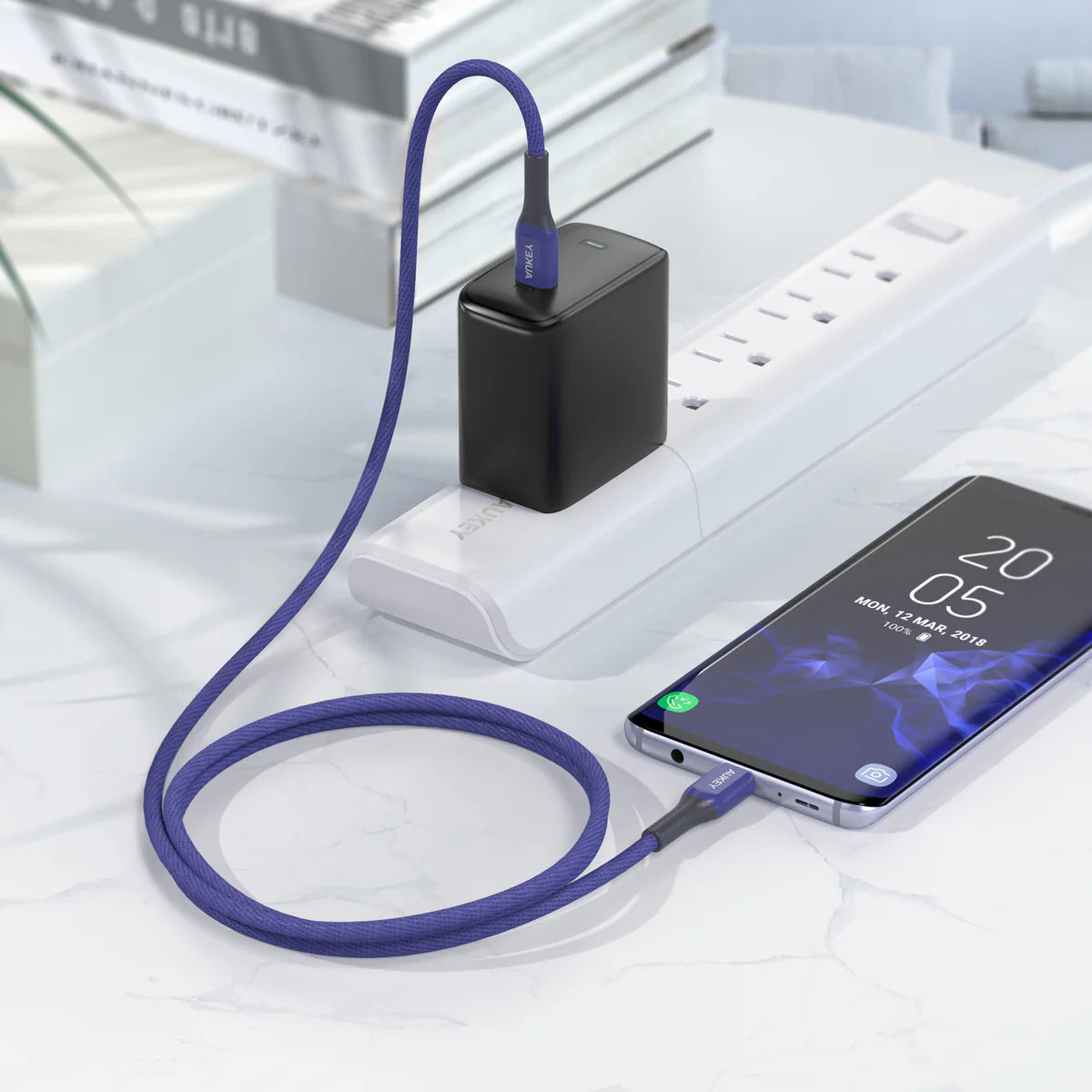 Kevlar Core USB-C to C Cable(1.2m) Blue