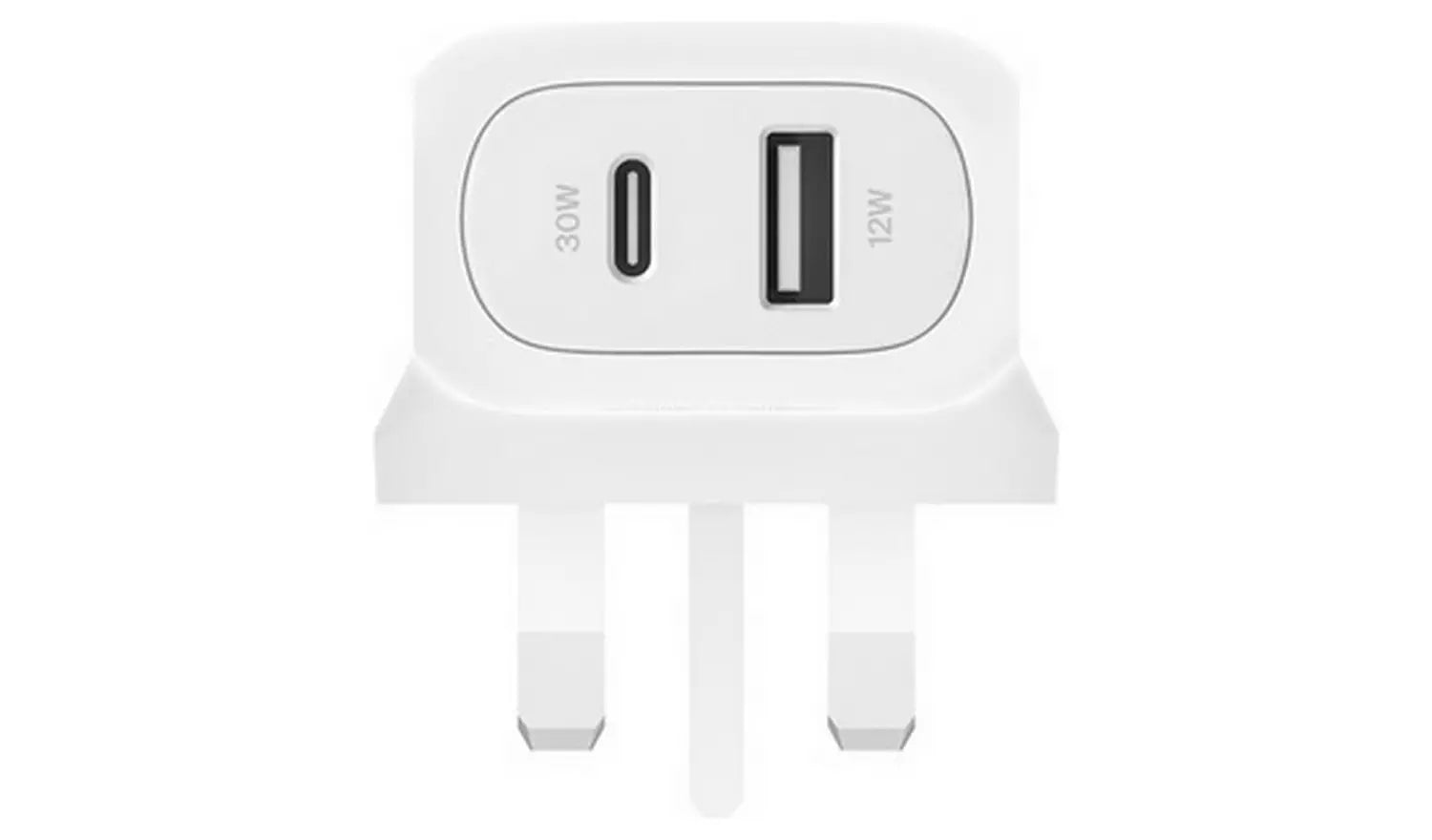بيلكين - شاحن حائط - 42W - PD - 1X USB-C 1X USB-A - أبيض