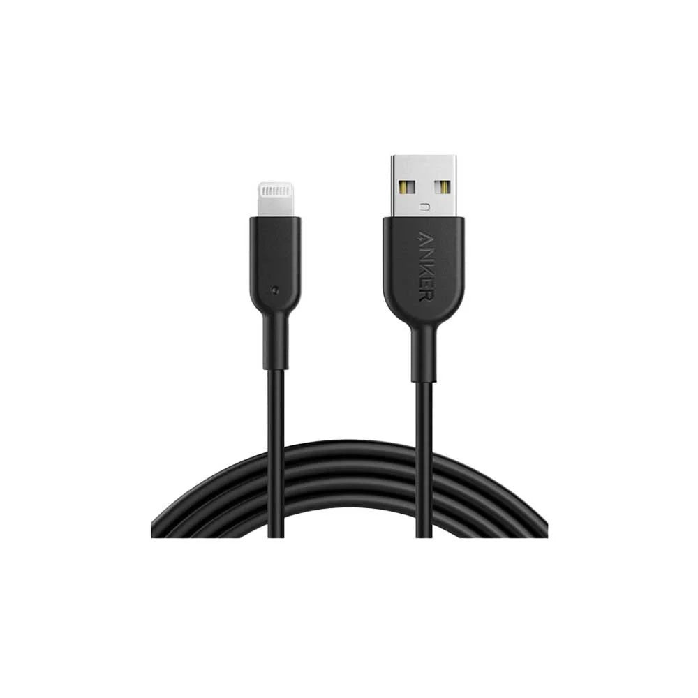 كابل أنكر Powerline II من USB-A إلى Lightning بطول 6 أقدام - أسود