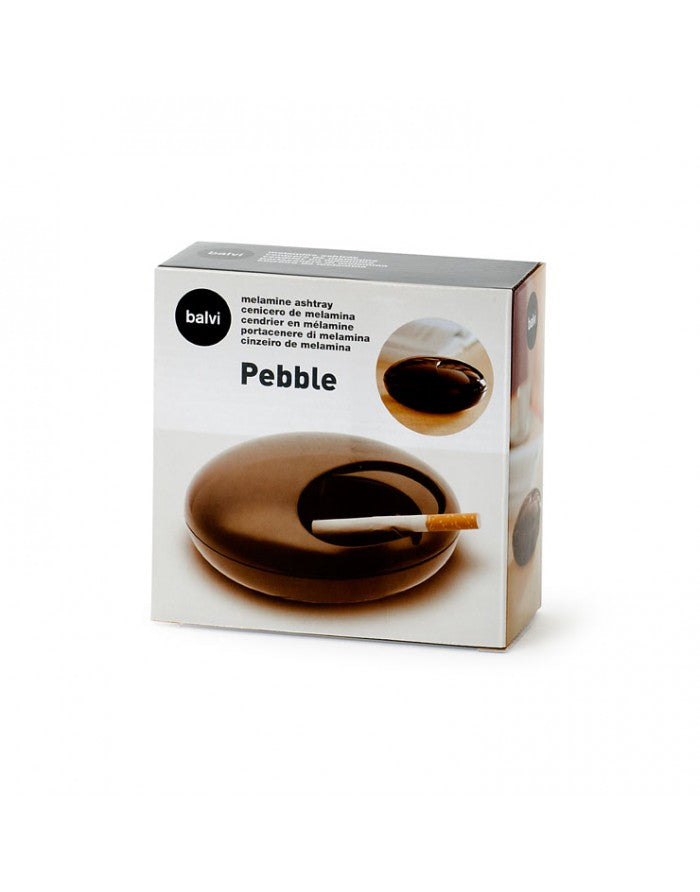 Balvi Ashtray Pebble Black Melamine