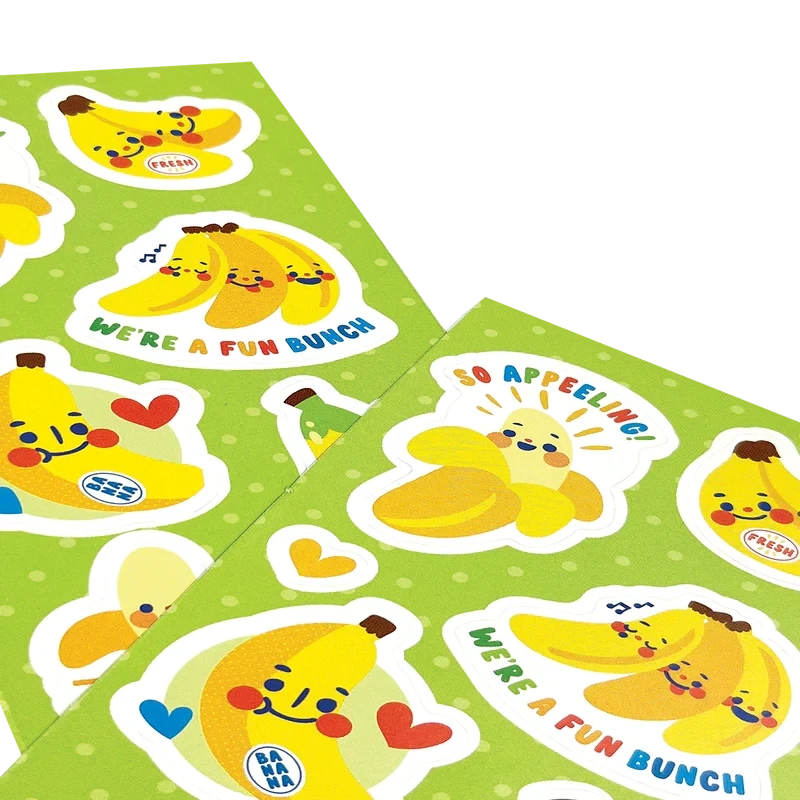 Ooly Stickiville Stickers: Lil Bananas Skinny 2 Sheets