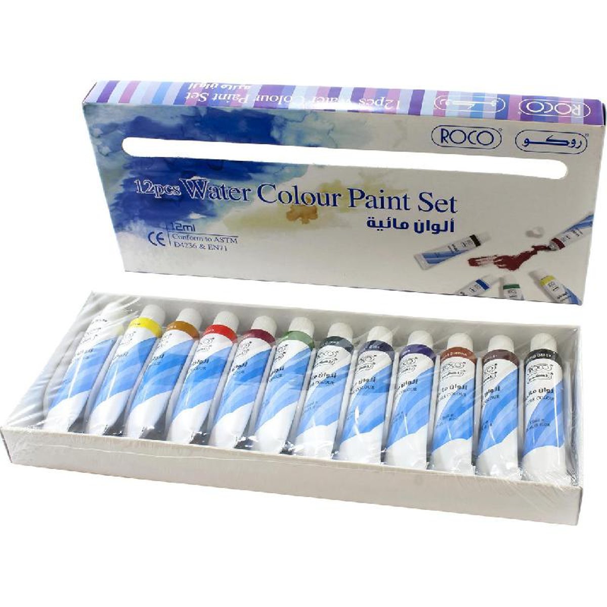 Roco Paint Set Watercolor 12 Colors
