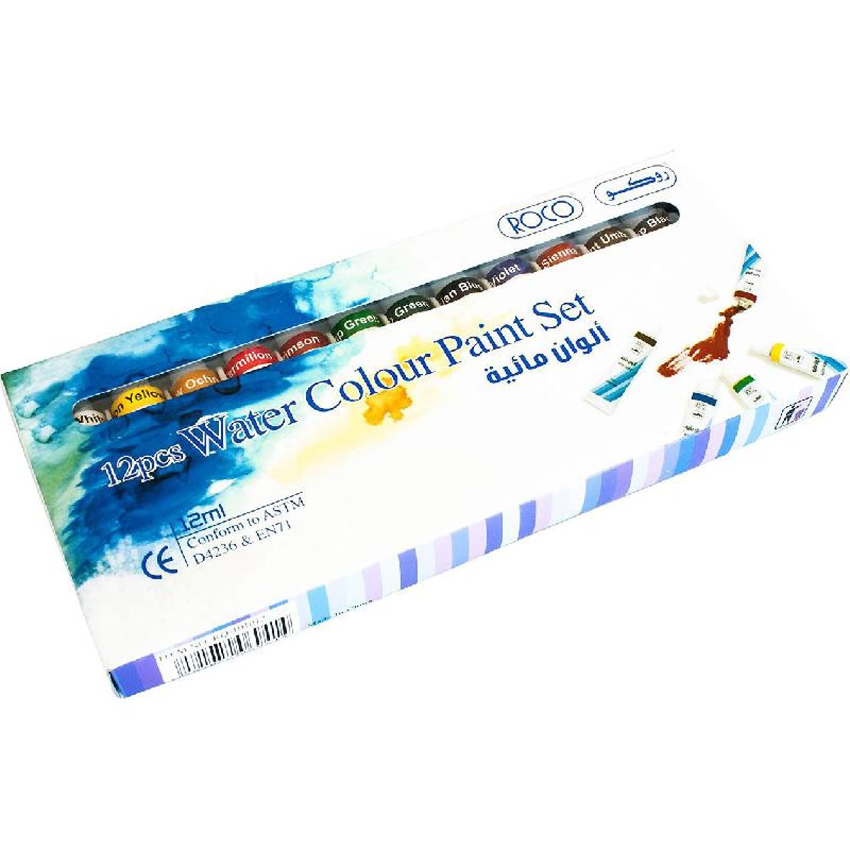 Roco Paint Set Watercolor 12 Colors
