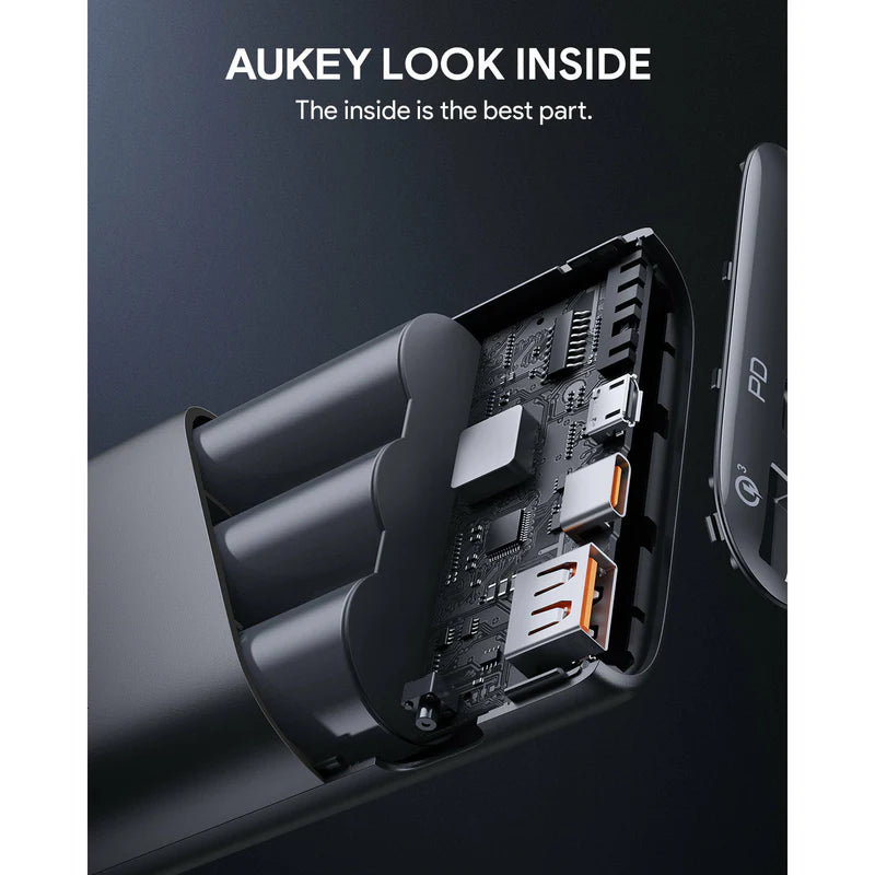 AUKEY Sprint Go 15,000 mAh PD 20W Power Bank USB-C Black