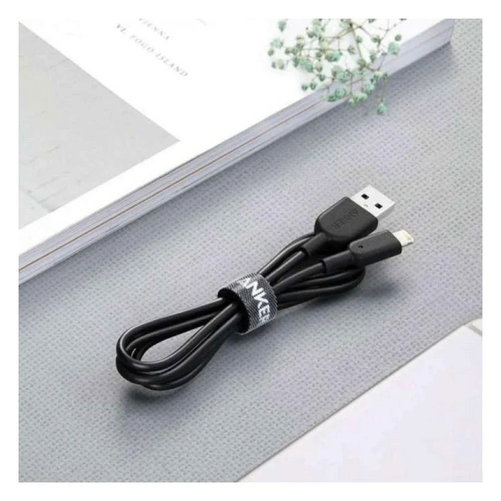 كابل أنكر Powerline II من USB-A إلى Lightning بطول 3 أقدام - أسود