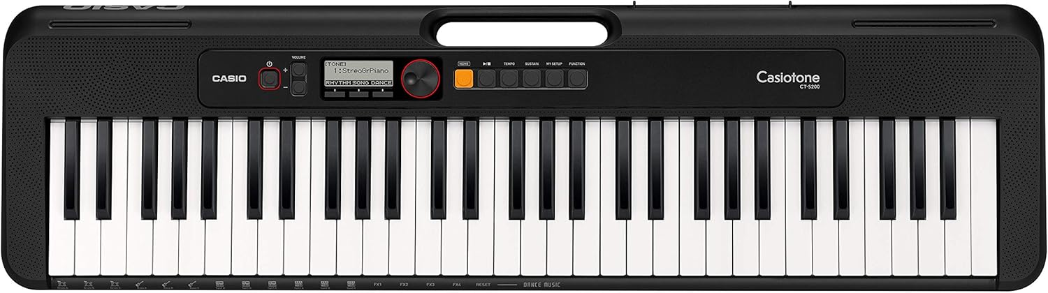 Casiotone CT-S200 Digital Keyboard 61 Keys- Black