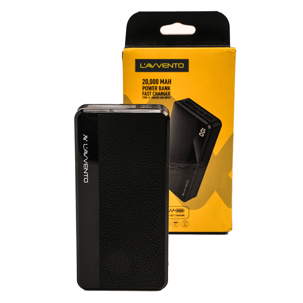 L'AVVENTO 20,000 MAh Power Bank - Black