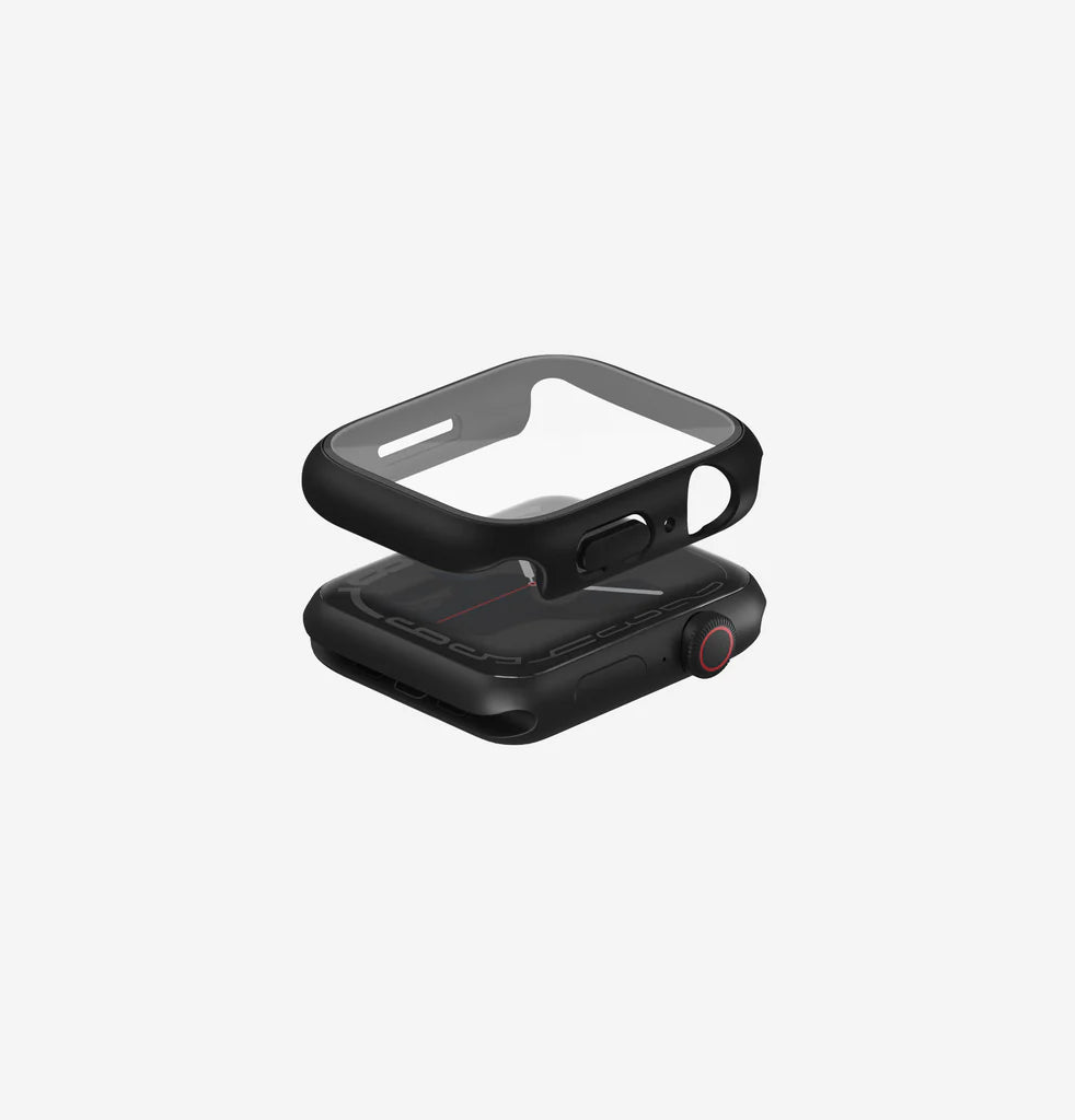 UNIQ LEGION WATCH CASE WITH 9H TEMPERED GLASS SCREEN PROTECTION 41MM - MIDNIGHT BLACK