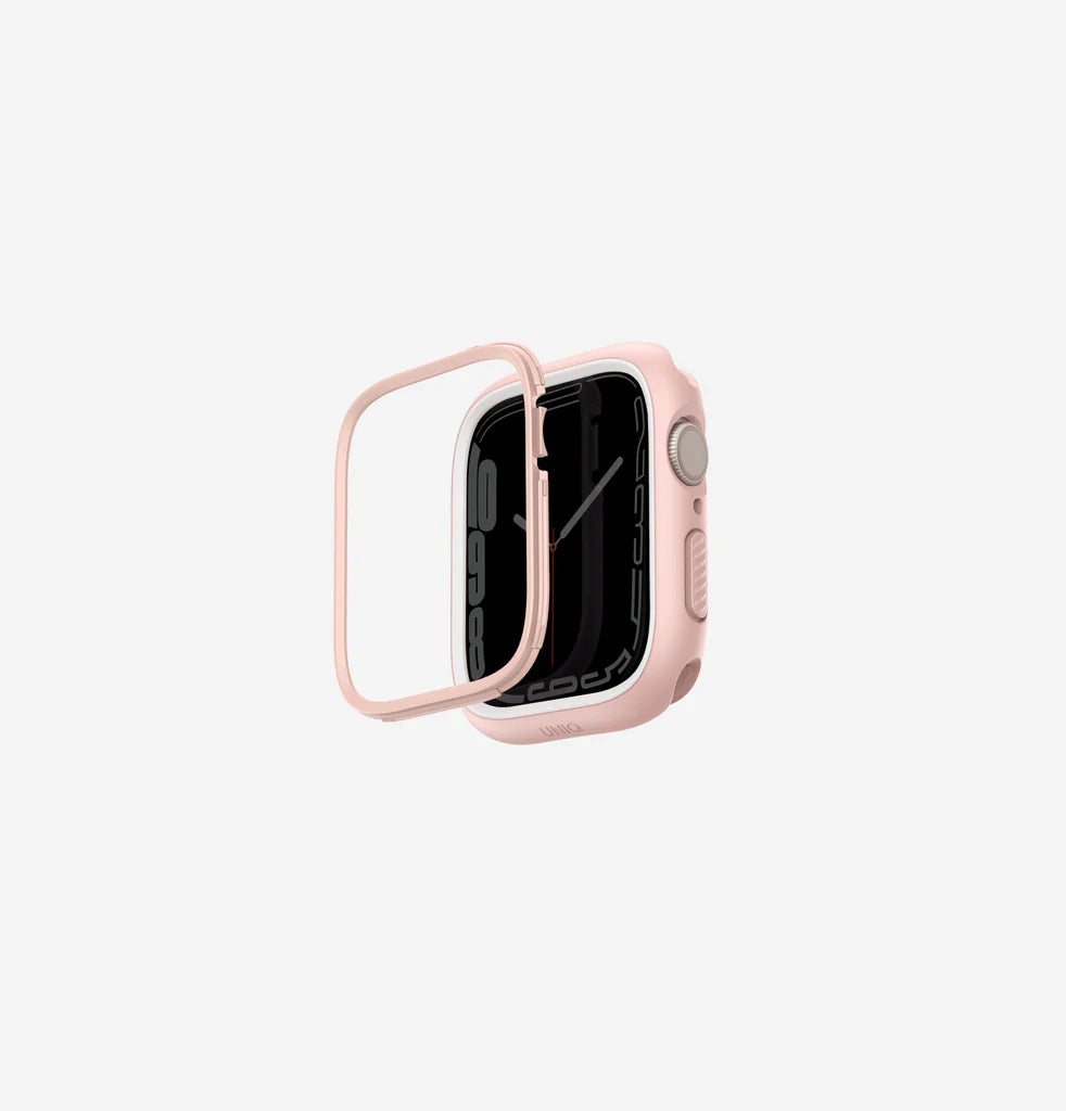 UNIQ MODUO APPLE WATCH CASE WITH INTERCHANGEABLE PC BEZEL 41/40MM - BLUSH PINK/WHITE