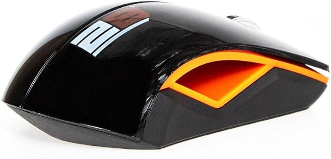 2B - 2.4G Wireless mouse, orange with black cover